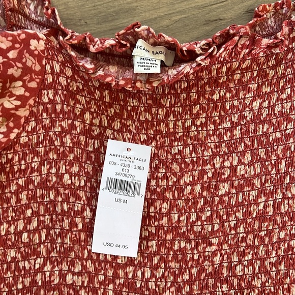 American Eagle fitted top with flowy long sleeves - Picture 2 of 5